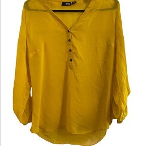 Yellow Sheer Blouse